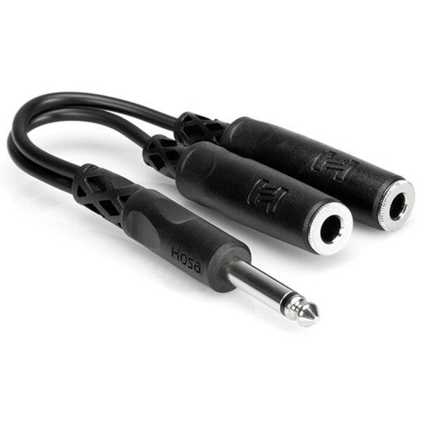 Main product image for Hosa YPP-111 1/4" TS Male to Dual 1/4" TS Femal 241-9035